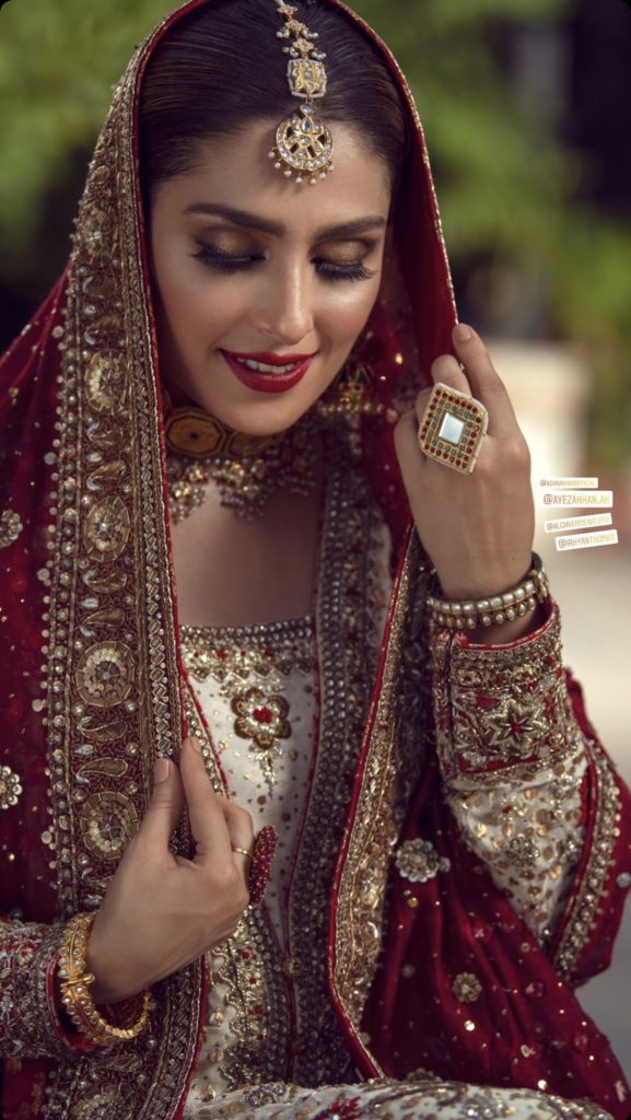 Stunning Bridal Photoshoot Of Ayeza Khan