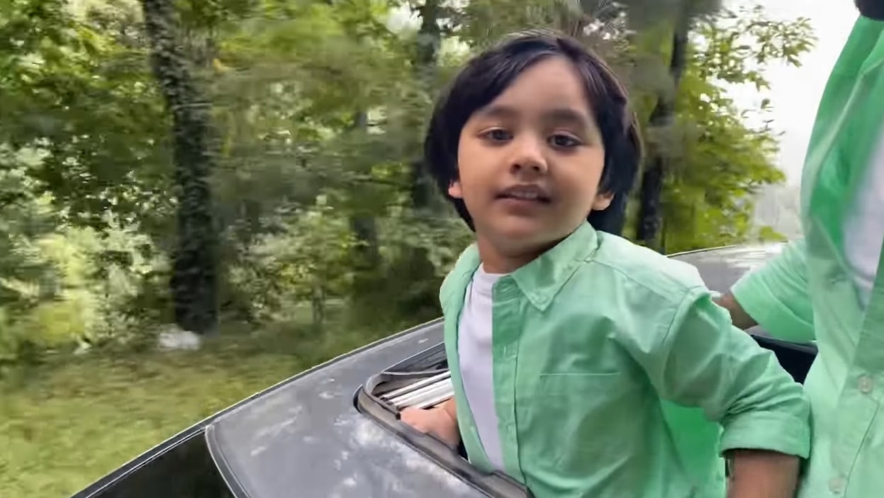 Actor Couple Bilal Qureshi And Uroosa With Their Sohan In Nathia Gali