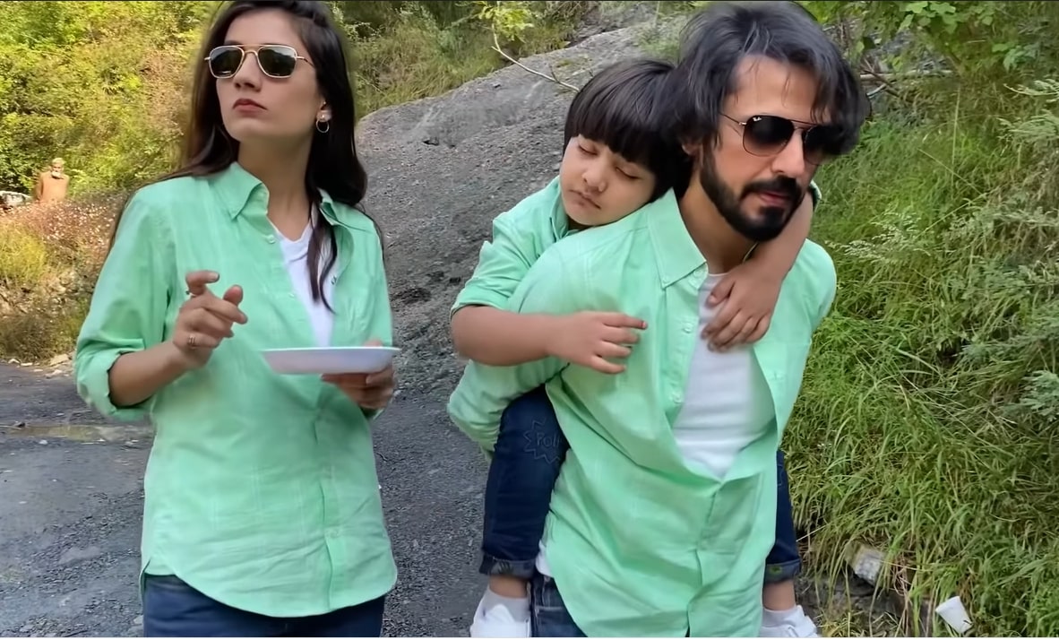 Actor Couple Bilal Qureshi And Uroosa With Their Sohan In Nathia Gali