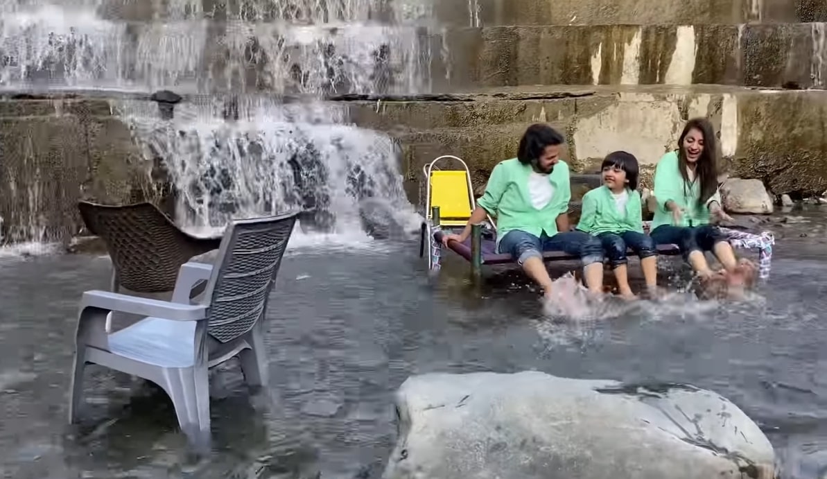 Actor Couple Bilal Qureshi And Uroosa With Their Sohan In Nathia Gali