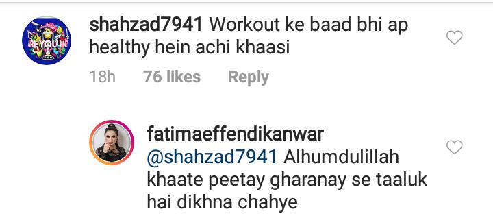 Fatima Effendi Gives Befitting Answer To Body Shamers