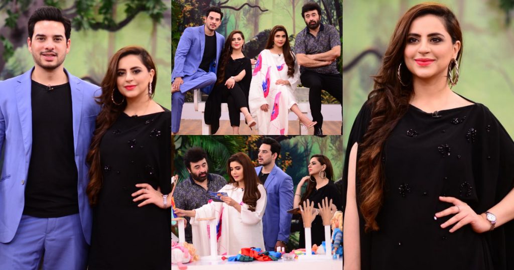 Fatima Effendi and Kanwar Arslan Beautiful Clicks in Nida Yasir Morning Show