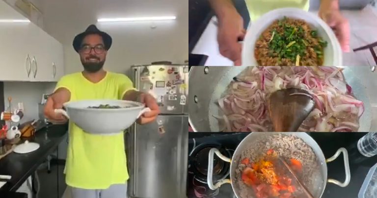 Yasir Hussain Made Qeema for His Friends