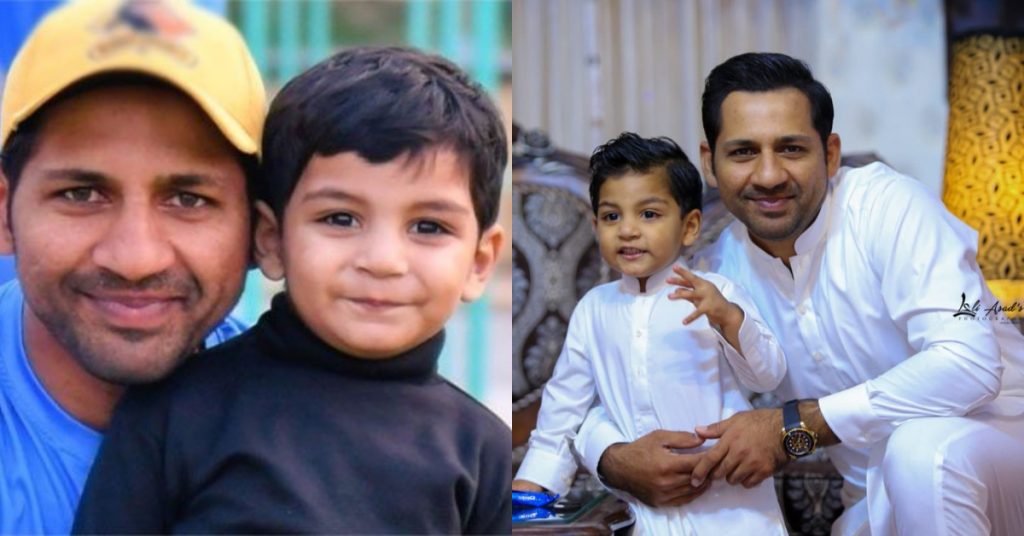 Sarfaraz Ahmed With His Son Spotted Reciting Surah Fatiha