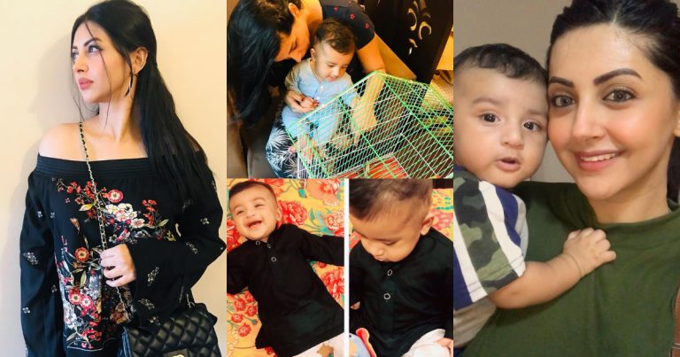 Actress Moomal Khalid with her Son – Latest Clicks