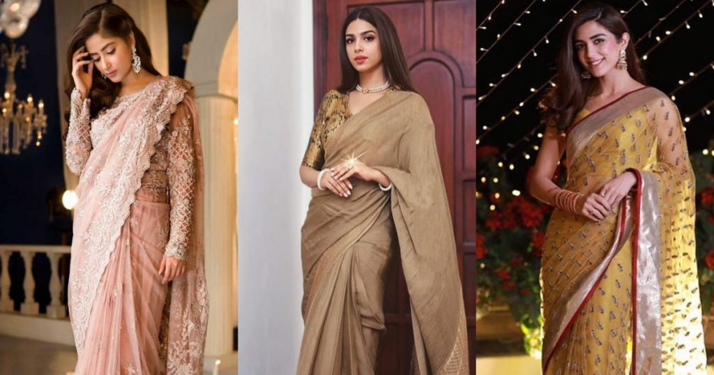 Lollywood Divas Giving Their Stamp Approval To Saree