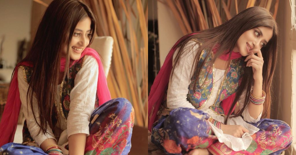 Sajal Ali Carrying Desi Look