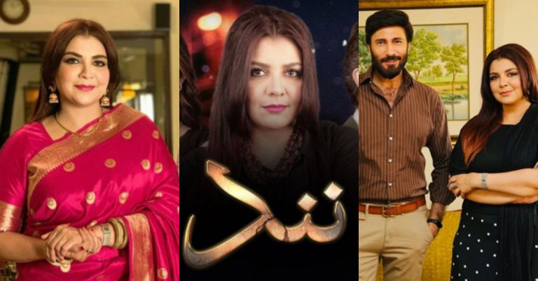 Faiza Hasan On The Set Of Her Latest Drama Serial Nand