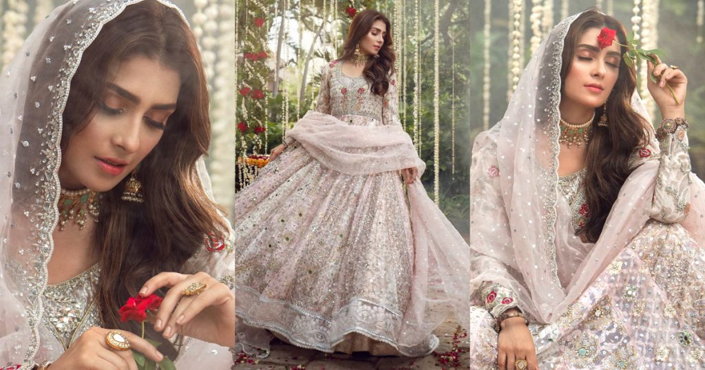 Ayeza Khan is Looking Gorgeous in Her Latest Bridal Shoot for Annus Abrar