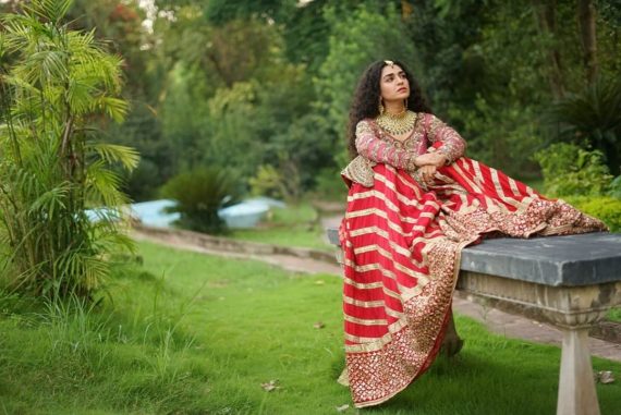 Actress Hajra Yamin Latest Bridal Photo Shoot | Reviewit.pk