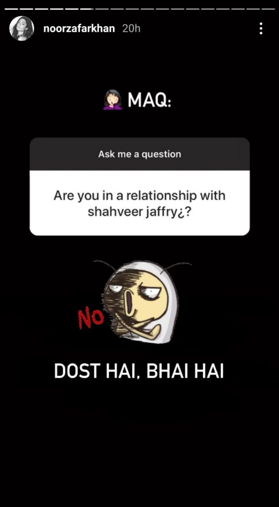Here Is How Shahveer Jafry Reacted When Noor Zafar Called Him 'Bhai'