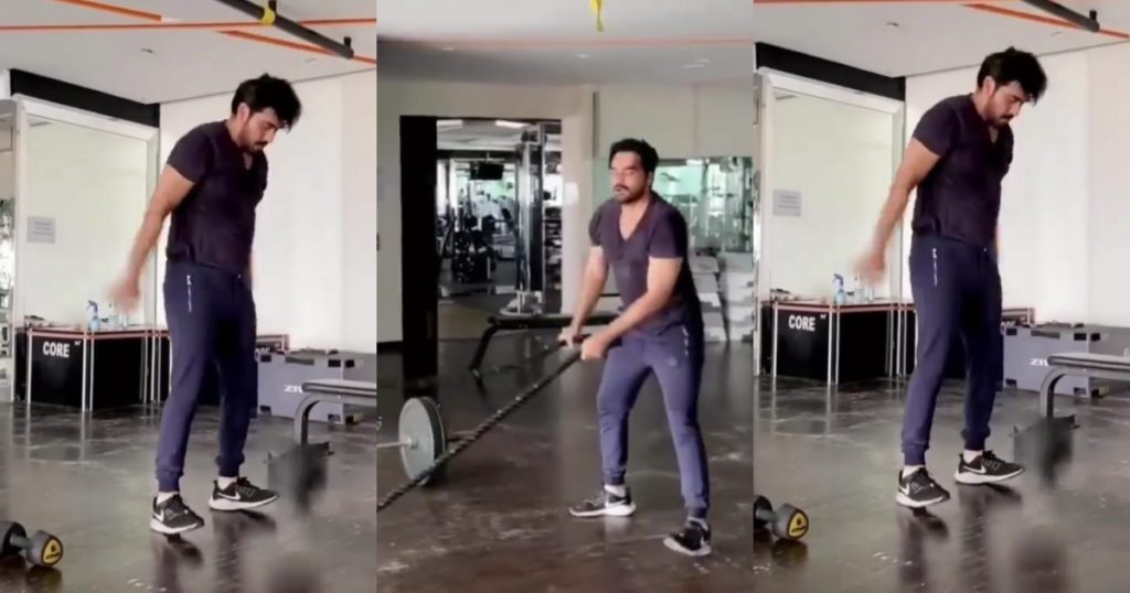 Humayun Saeed Spotted Doing Intense Workout 