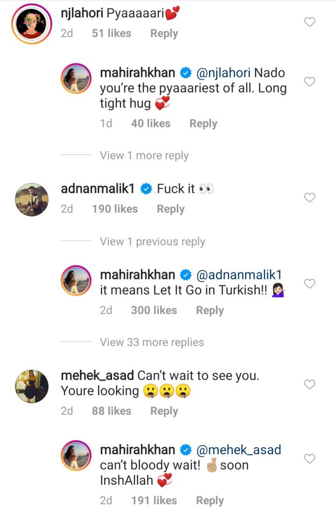 Mahira Khan Post In Turkish Gets Interesting Reactions