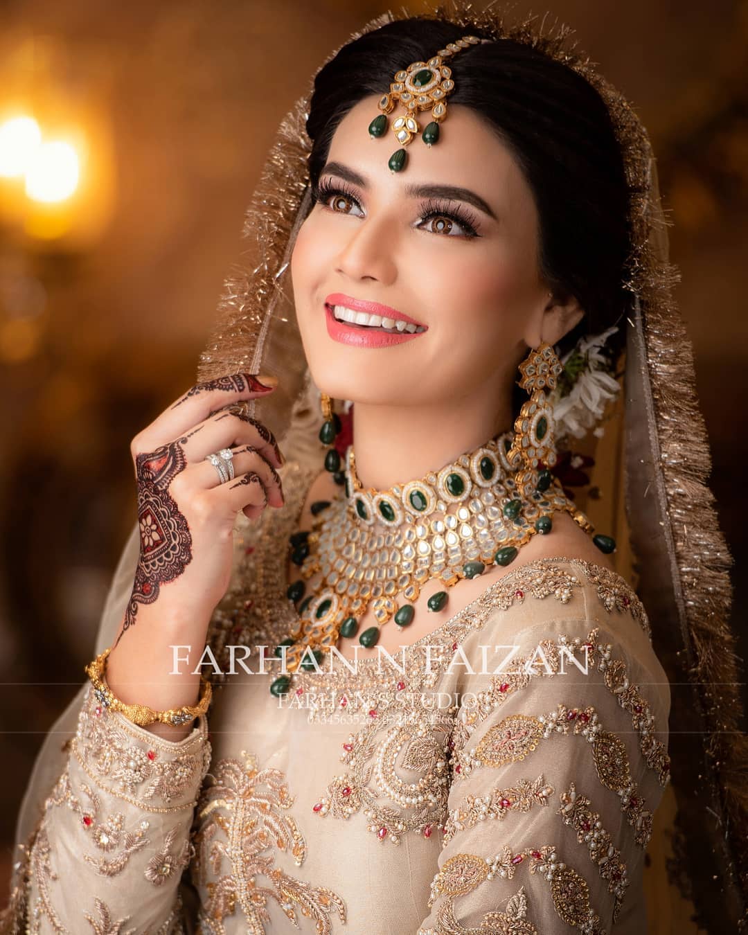 Actress Kiran Haq Beautiful Bridal Makeup Photo Shoot for Royli Salon