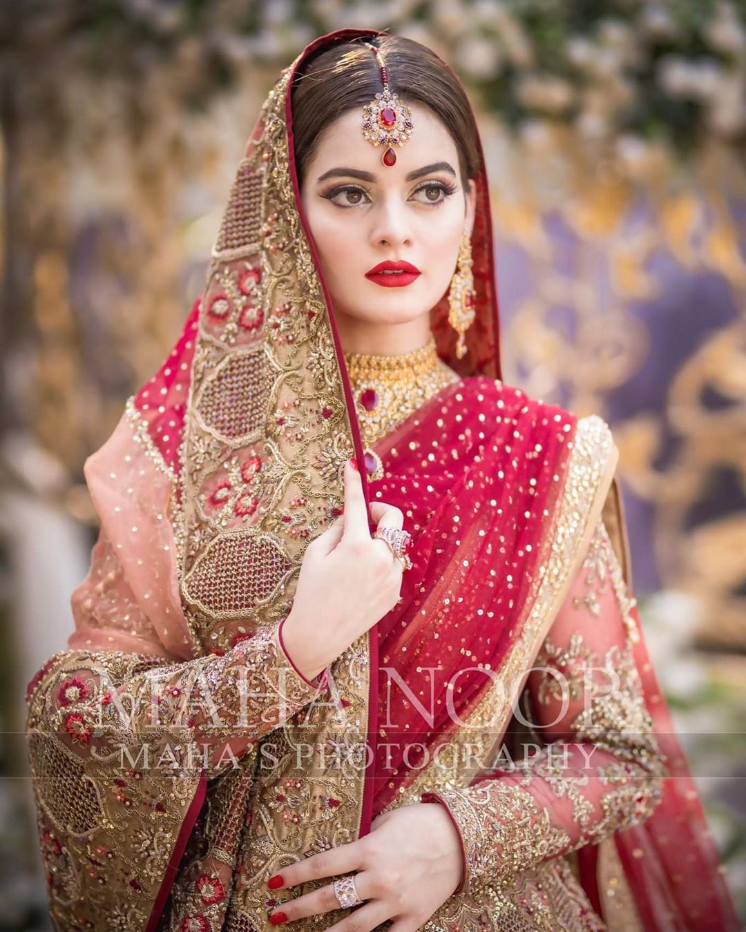 Gorgeous Actress Minal Khan Beautiful Bridal Shoot