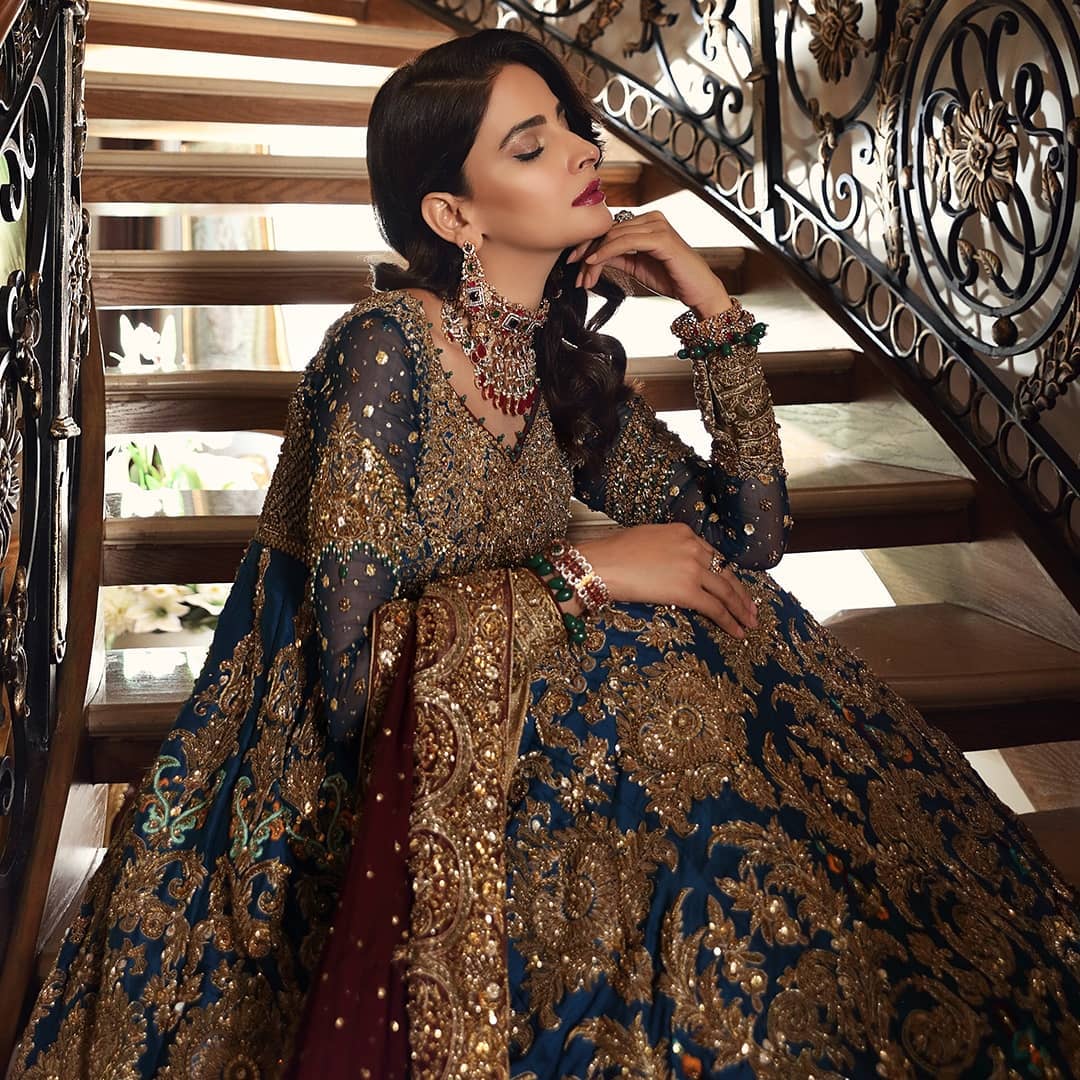 Saba Qamar Latest Bridal Photo Shoot for Aisha Imran