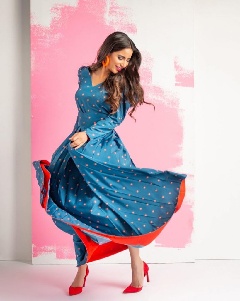 Saboor Aly Collaborated With Lulusar For Latest Versatile Outfits