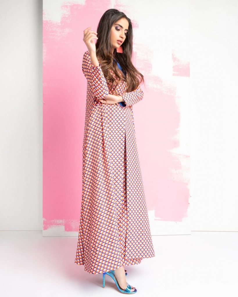 Saboor Aly Collaborated With Lulusar For Latest Versatile Outfits
