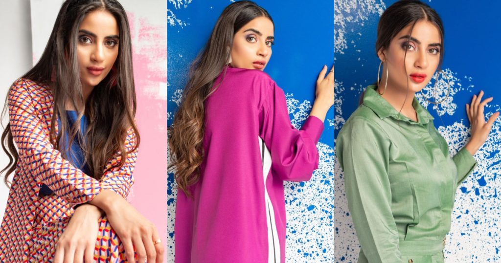 Saboor Aly Collaborated With Lulusar For Latest Versatile Outfits