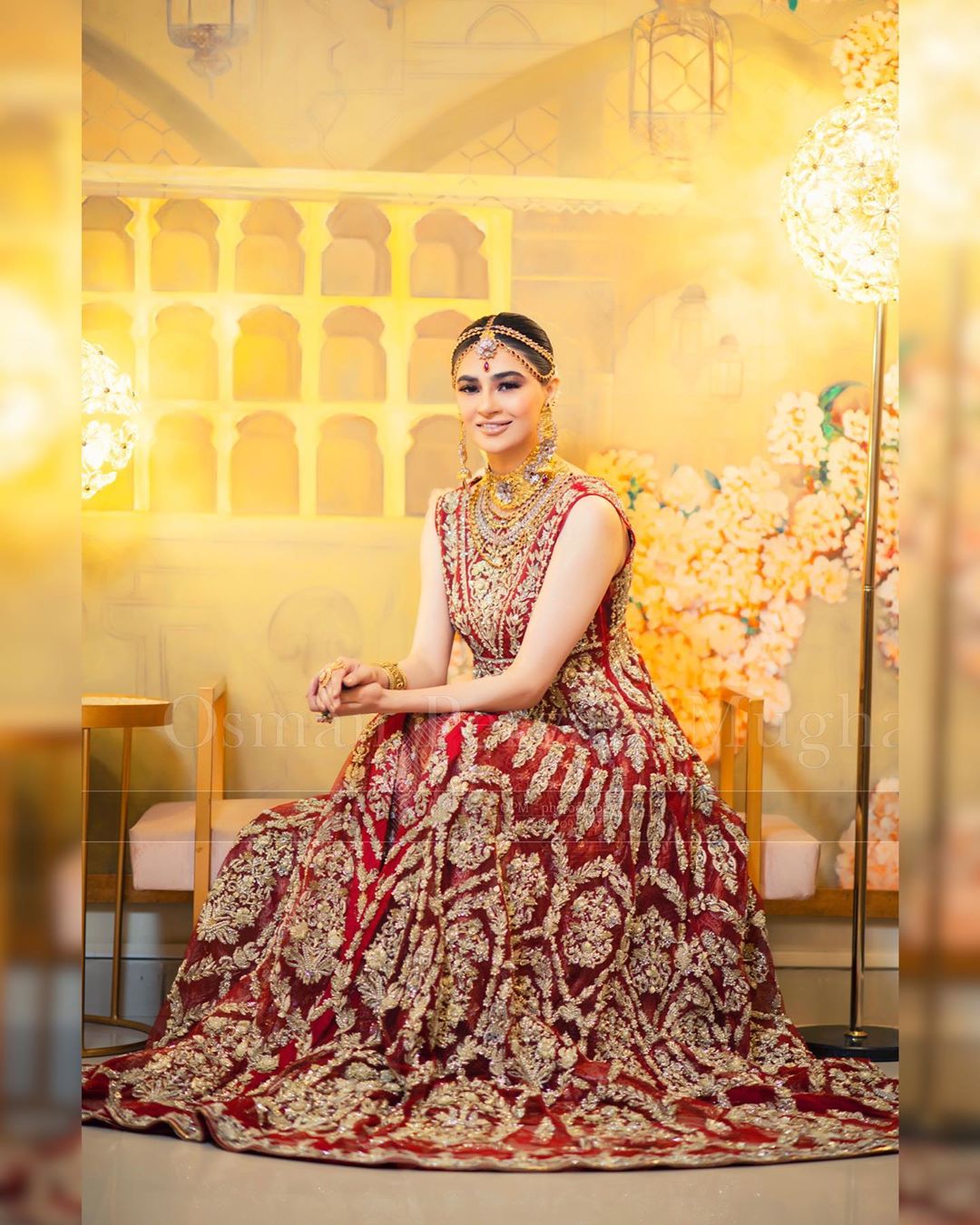 Saheefa Jabbar Khattak Beautiful Bridal Makeover Photo Shoot for Hina Shah