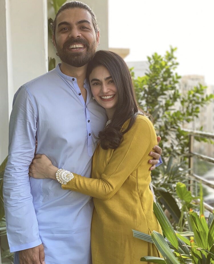 Beautiful Pictures Of Saheefa Jabbar With Her Husband