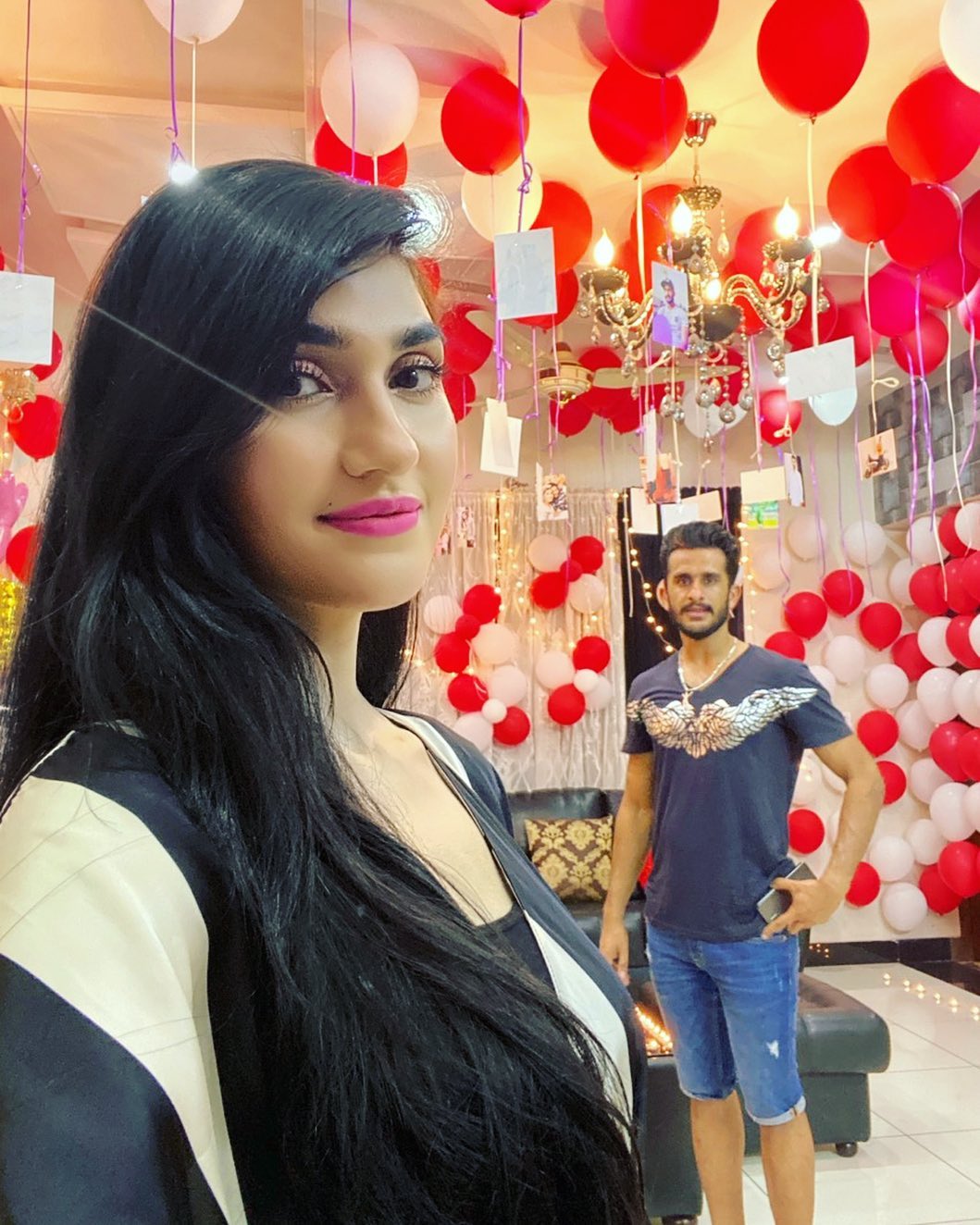 Cricketer Hassan Ali with his wife Samyah - Adorable Pictures