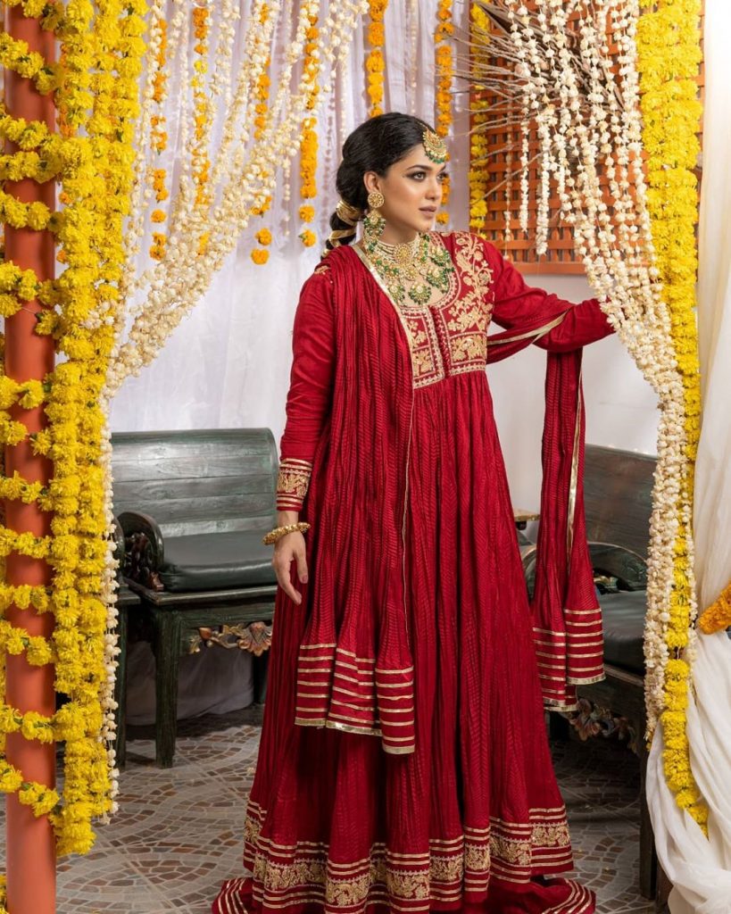 Sanam Jung Looks Stunning In Red Dress