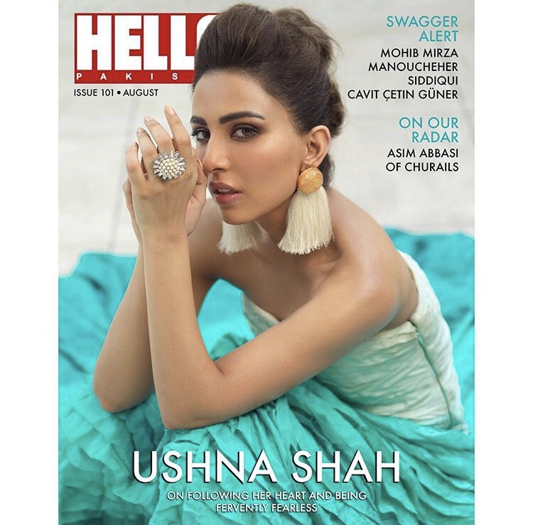 Ushna Shah Latest Photoshoot For Hello Pakistan