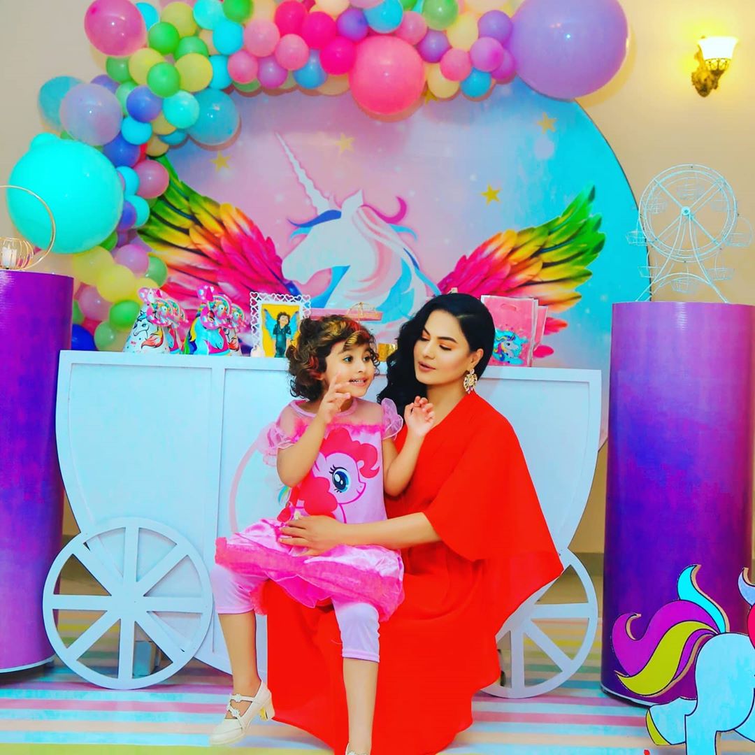 Veena Malik Celebrated Birthday of her Daughter Amal