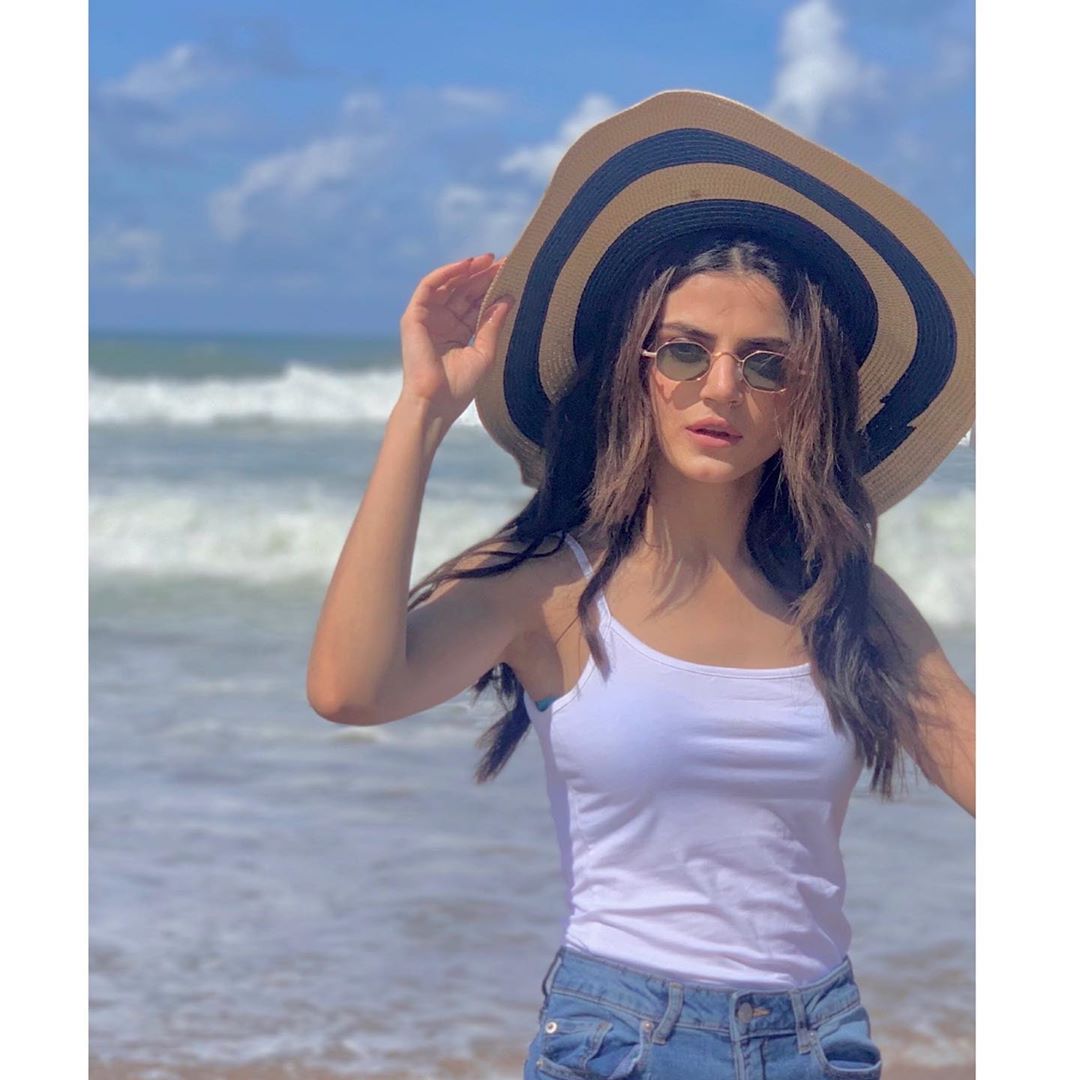 Actress Zubab Rana Beautiful Pictures at Beach