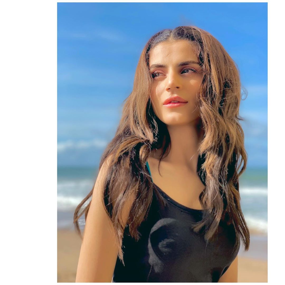 Actress Zubab Rana Beautiful Pictures at Beach