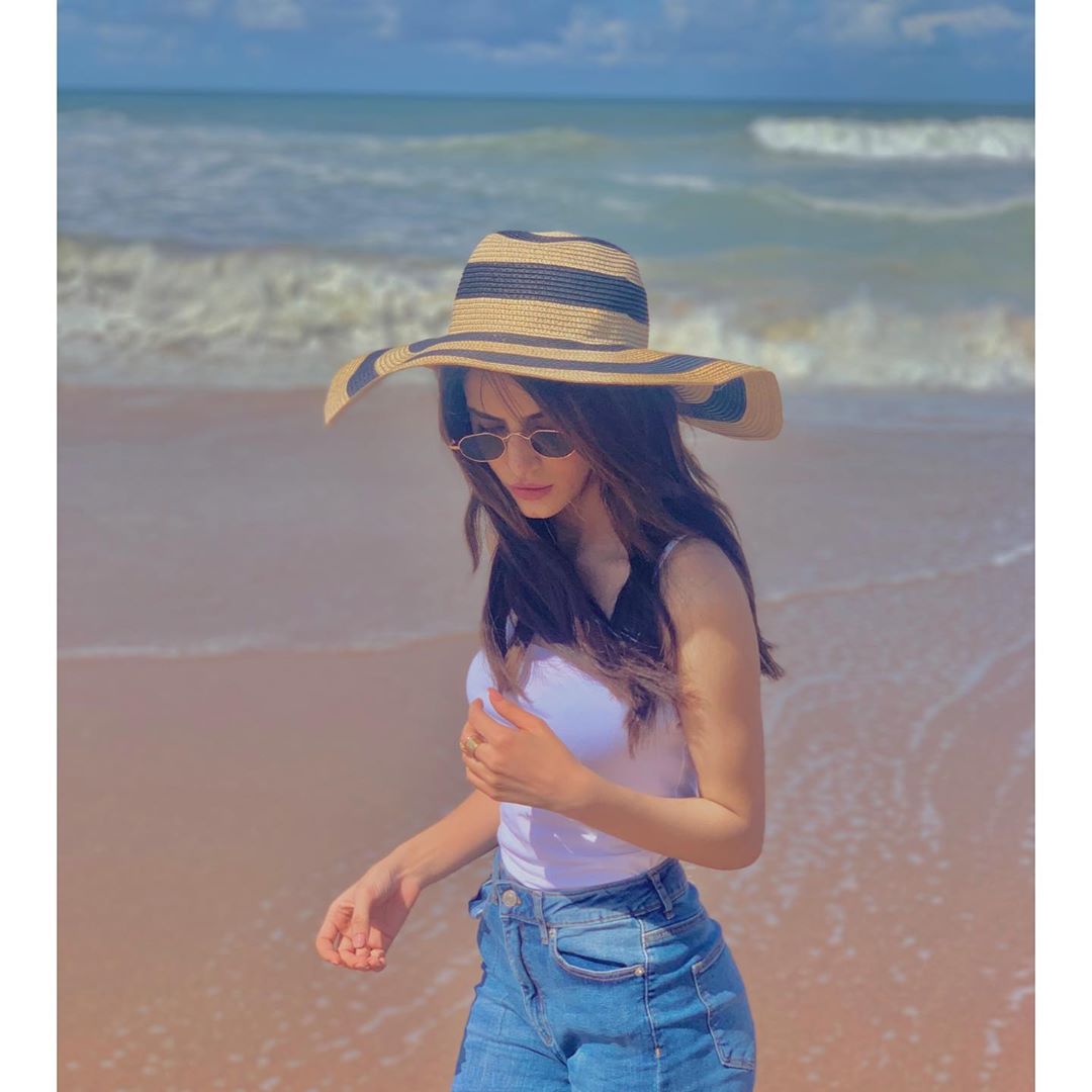 Actress Zubab Rana Beautiful Pictures at Beach