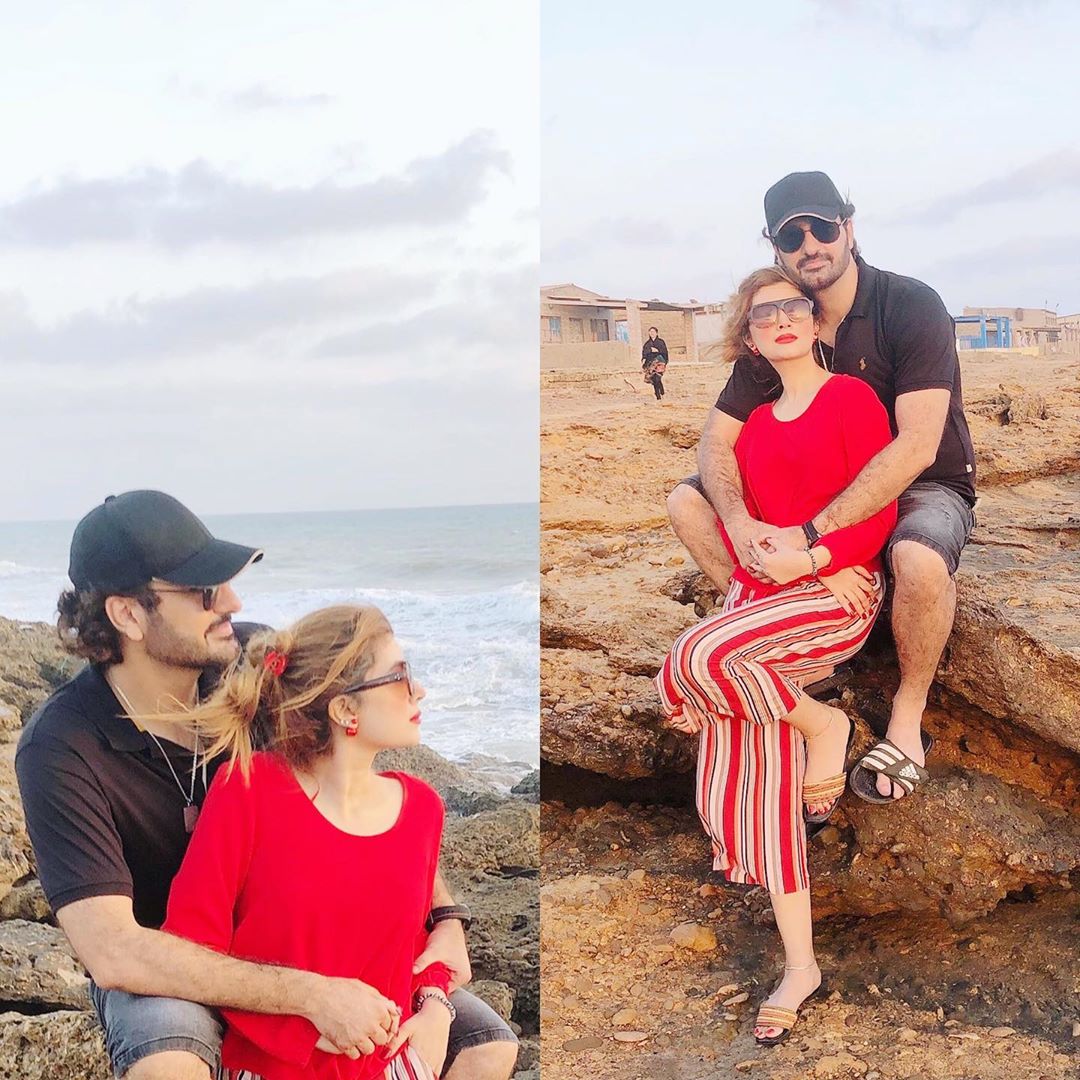 Beautiful Clicks of Syed Jibran with his Family at a Beach in Karachi