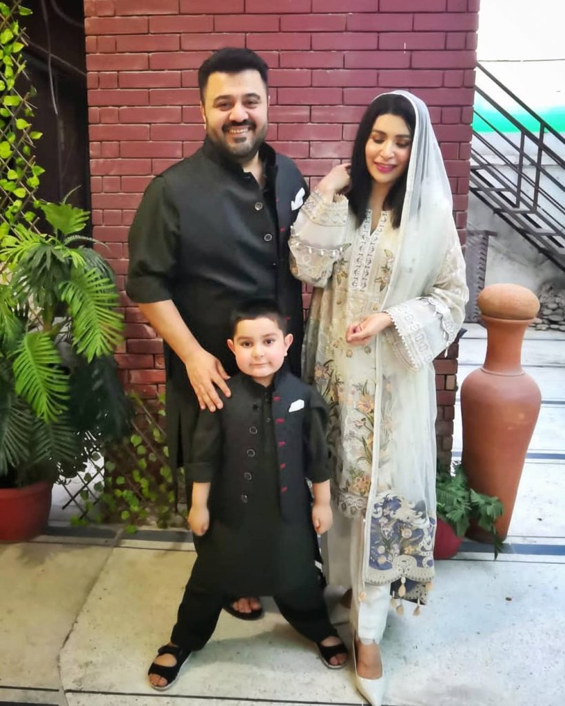 Ahmed Ali Butt And Fatima Khan At Wedding Function Of Salman Saeed