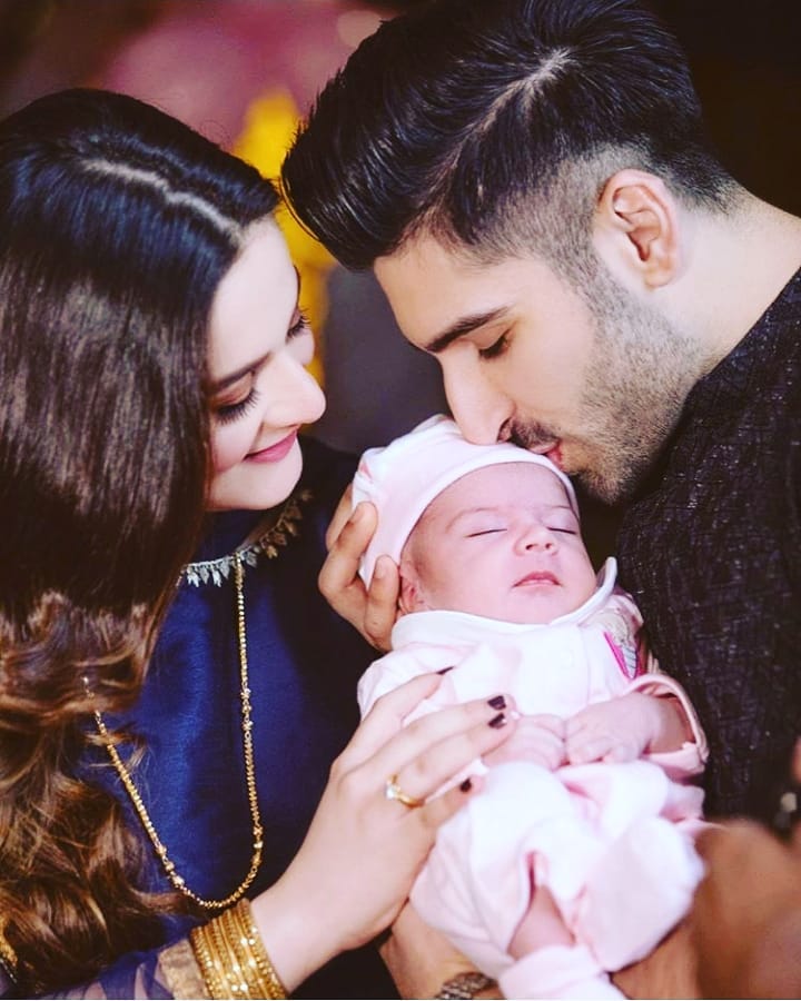 Aiman Khan Daughter Amal's 1st Birthday Celebrations Pictures