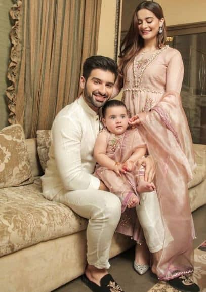 Aiman Khan Daughter Amal's 1st Birthday Celebrations Pictures