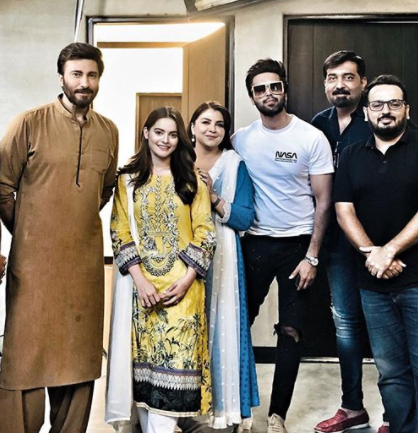 Faiza Hasan On The Set Of Her Latest Drama Serial Nand