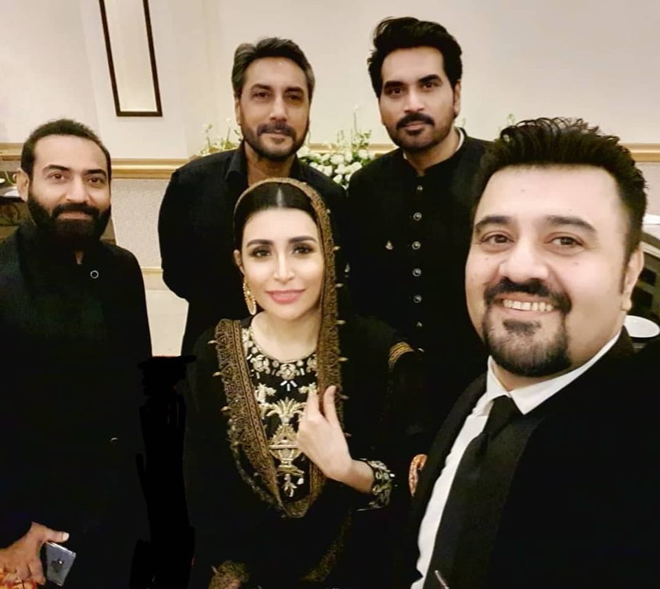 Ahmed Ali Butt And Fatima Khan At Wedding Function Of Salman Saeed