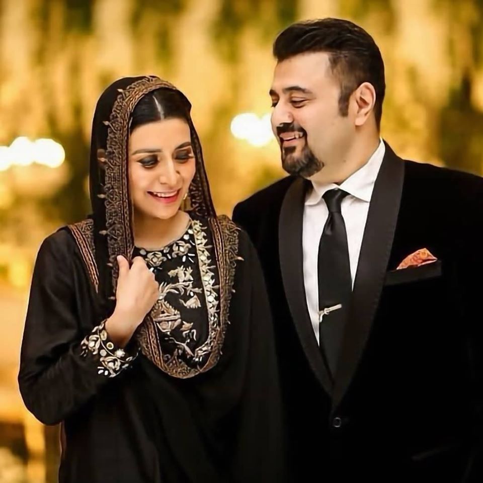 Ahmed Ali Butt And Fatima Khan At Wedding Function Of Salman Saeed