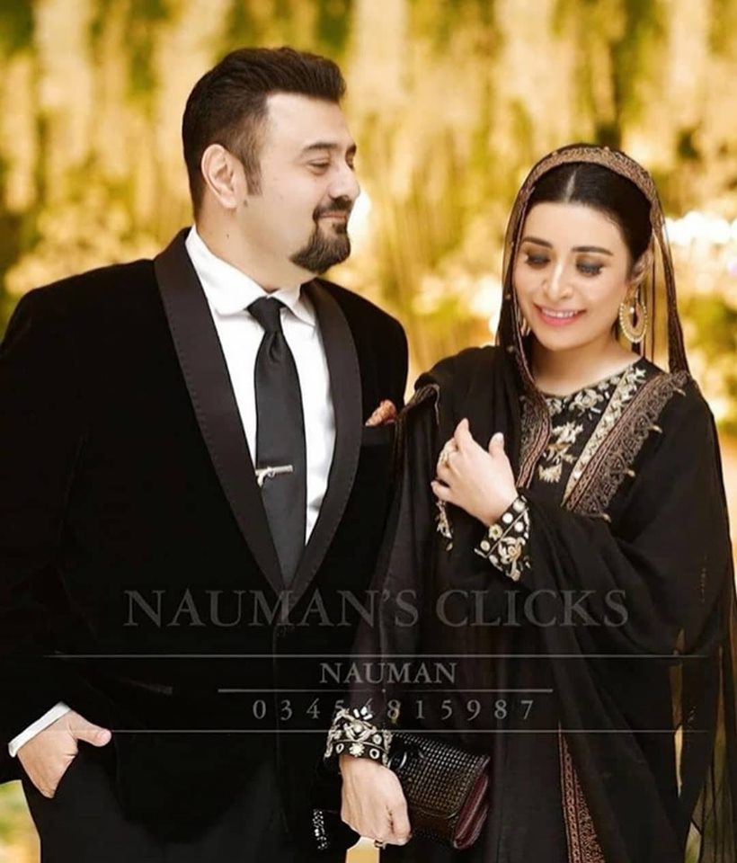 Ahmed Ali Butt And Fatima Khan At Wedding Function Of Salman Saeed