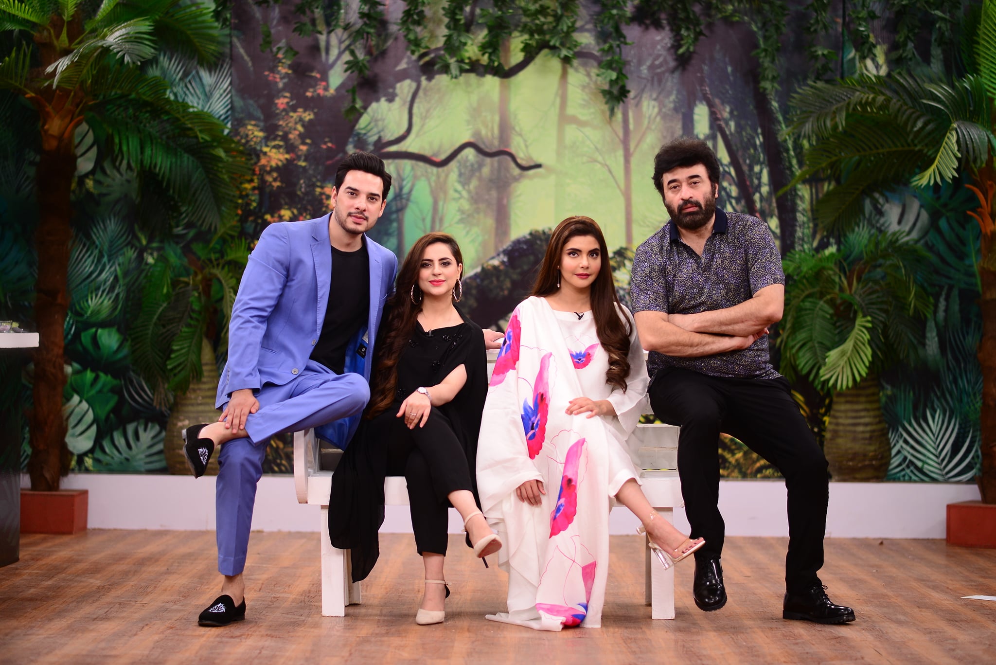 Fatima Effendi and Kanwar Arslan Beautiful Clicks in Nida Yasir Morning Show