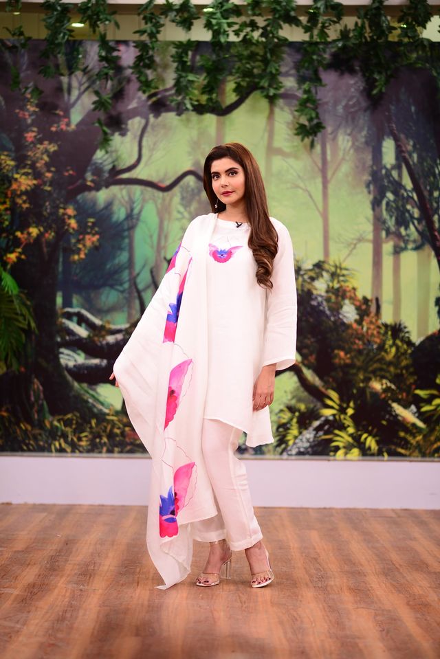 Fatima Effendi and Kanwar Arslan Beautiful Clicks in Nida Yasir Morning Show