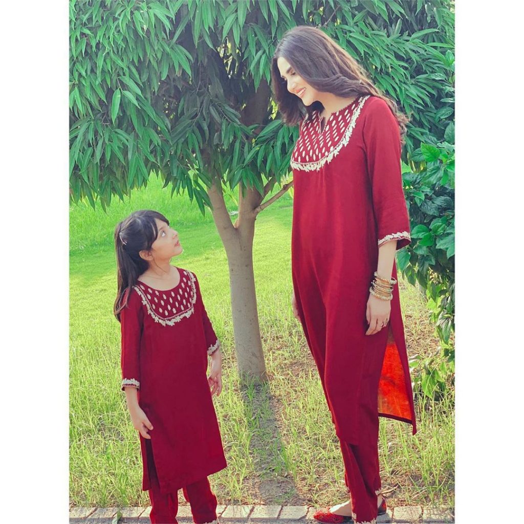 Fiza Ali Twinning With Her Daughter And Remembering Her Own Childhood Days