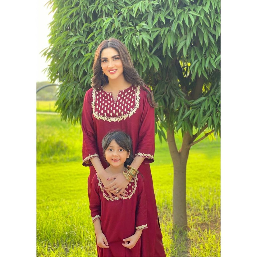 Fiza Ali Twinning With Her Daughter And Remembering Her Own Childhood Days