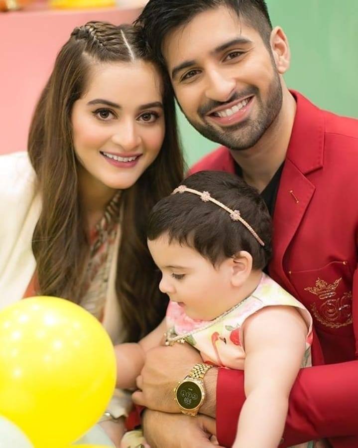 Aiman Khan Daughter Amal's 1st Birthday Celebrations Pictures