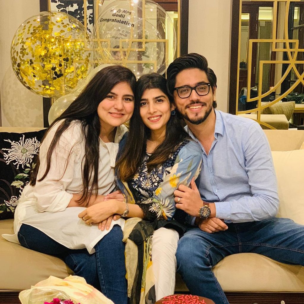 Ahmed Godil And His Wife Meets Sanam Baloch