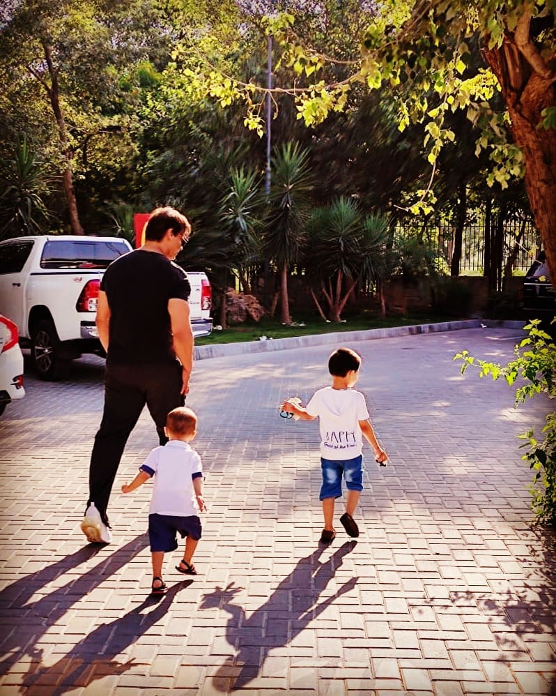 Shoaib Akhtar Shares Recent Pictures With His Sons