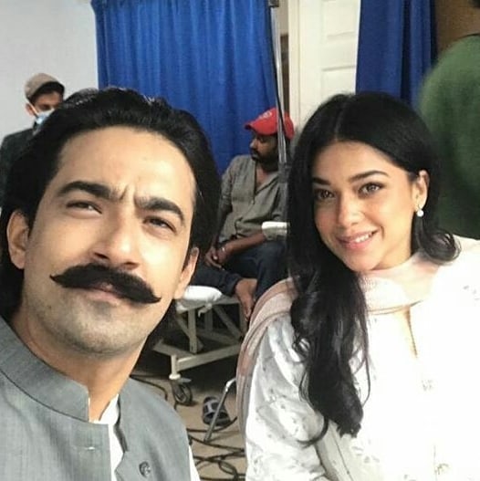 Sanam Jung and Ali Safina BTS From Their Upcoming Drama Serial