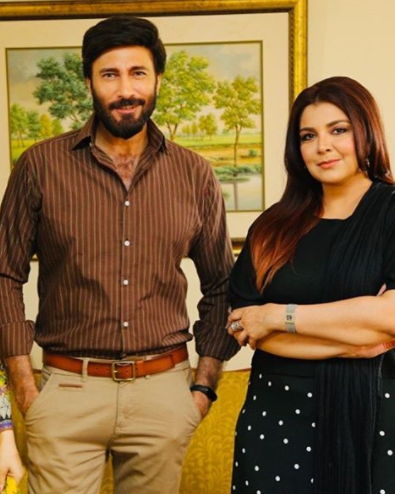 Faiza Hasan On The Set Of Her Latest Drama Serial Nand