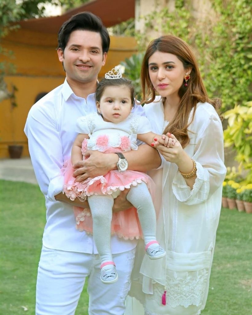 Noman Habib with wife and daughter